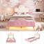 Led Single Bed With Crown Headboard
