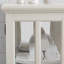 Vitrine élégante, finition blanche, poignée en métal rétro, vitrine à tablettes réglables avec portes, fabrication, tablettes,