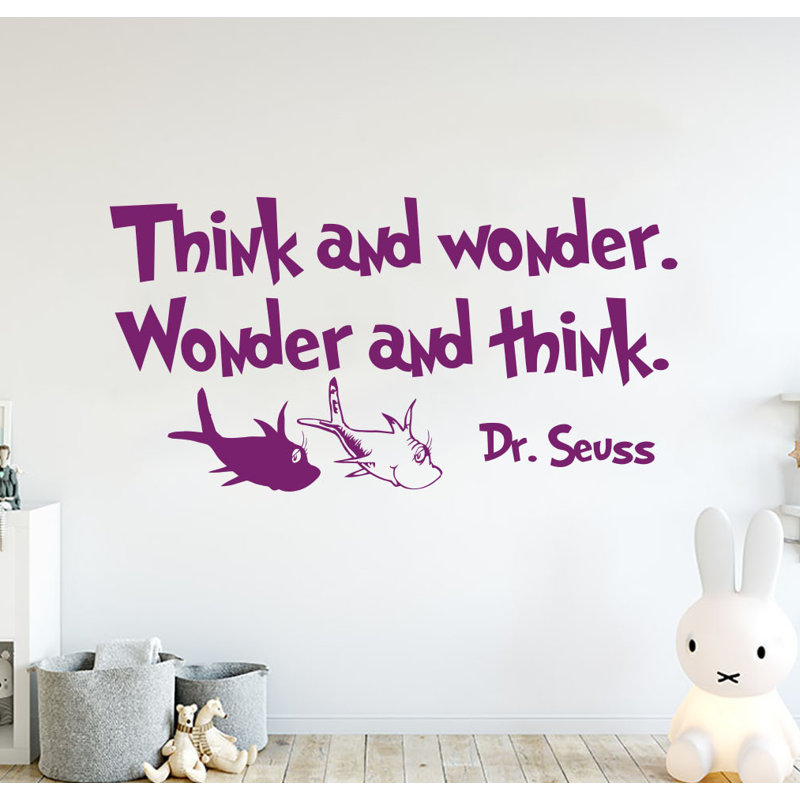 Adhésif décoratif «Think and Wonder», Violet