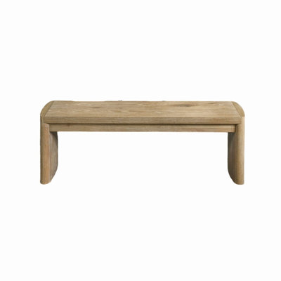 Banc contemporain l 51 po, chêne