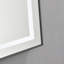 Miroir de salle de bain à cadre en aluminium avec 3 couleurs avant et rétroéclairé-1129219040