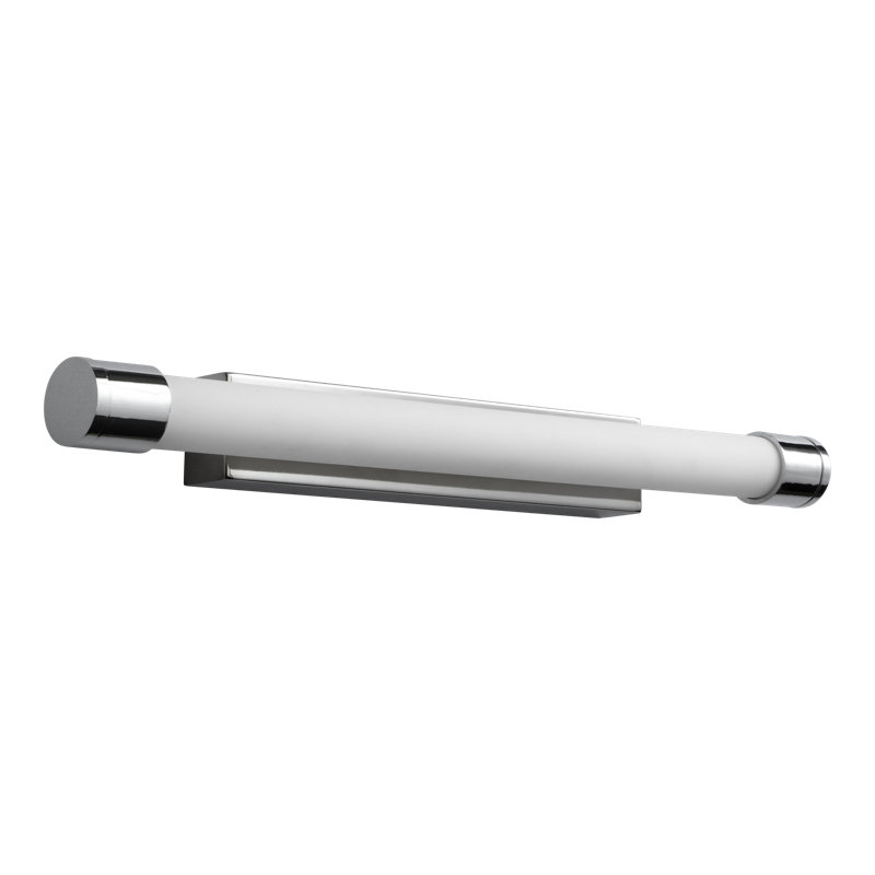 Barre d’éclairage de salle de bain 1 lumière del Seman, Chrome poli