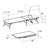 Lounge Chair Outdoor Foldable Lounge Chair With 5 Adjustableassemble-Free (2 Textilence W/O Table)-786169214