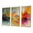 Toile avec cadre flottant or