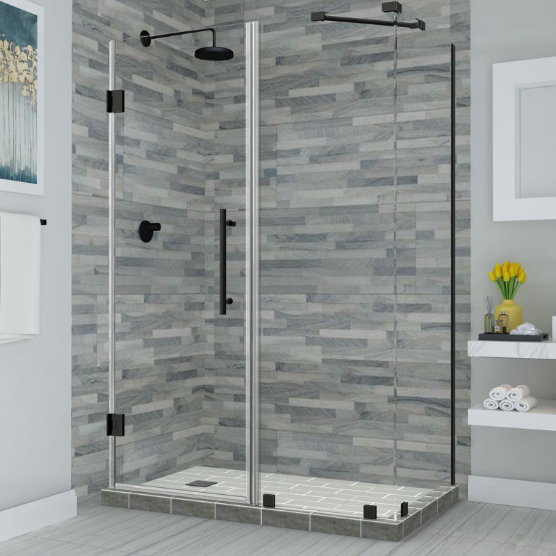 Bromley Frameless 60.25" x 72" Rectangle Hinged Shower Enclosure
