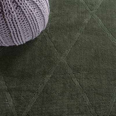 Revive Geometric Area Rug In Green