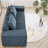 107" Chenille Sofa With Extra Large Armrests,Comfy Upholstered Couch For Living Room-1016225848