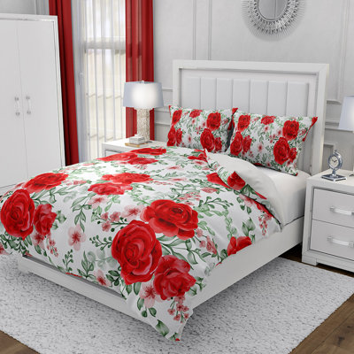 Polyester Floral Duvet Cover