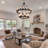 2-tier Wagon Wheel Industrial Chandeliers