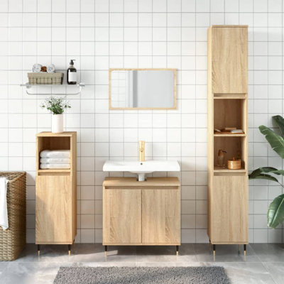 Makyrah Floor Mounted Bathroom Cabinet