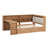 Storage Daybed With Desk And Lighted Upholstered Headboard-114217448-114217447