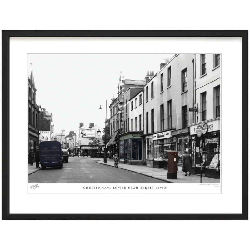 Cheltenham, Lower High Street C1955 by Francis Frith - Single Picture Frame Print, 60cm H x 80cm W x 2.3cm D