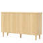 Buffet 59,74 "moderne en noyer avec rangement-1590950006