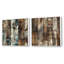 Gyslaine - Ensemble de 2 collages carrés abstraits-101864599-101864600