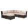 Siesta Key 93'' Aluminum Outdoor Patio Sectional with Sunbrella® Cushions