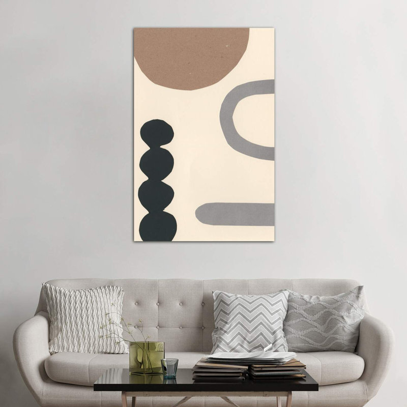 Contempo II par Renee Stramel - reproduction d'art, Toile tendue, H 60 po x l 40po x P 1,5 po