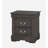 Dark Grey 2-Drawer Nightstand