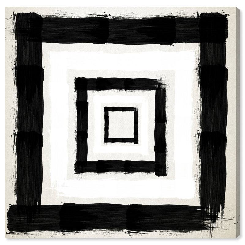 Abstrait art moderne sur toile noire, H 12 po x l 12 po x P 0,8 po