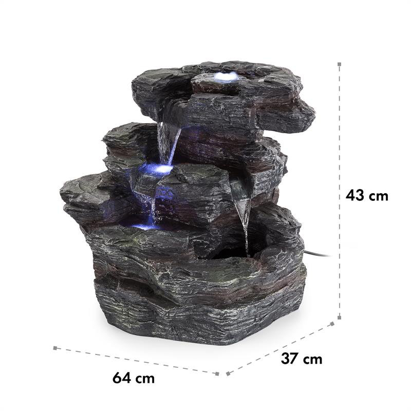 Weather Resistant Floor Fountain with Light