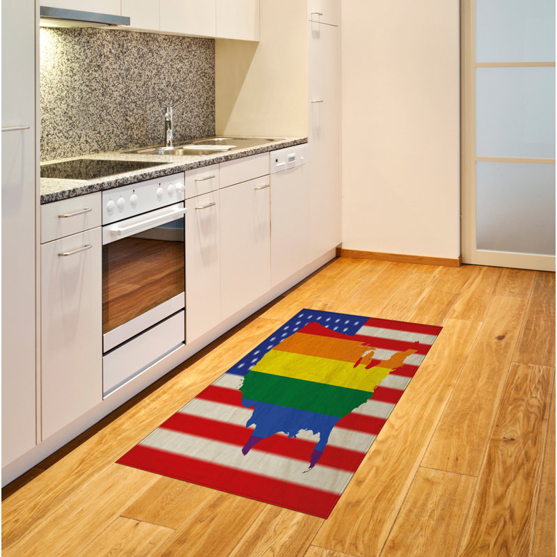 Tapis décoratif Pride, Rectangle 2 pi 7 po x 5 pi
