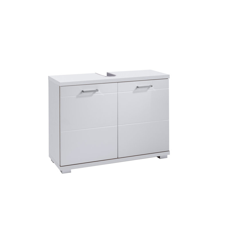 Evonda Freestanding Bathroom Storage Cabinet, White
