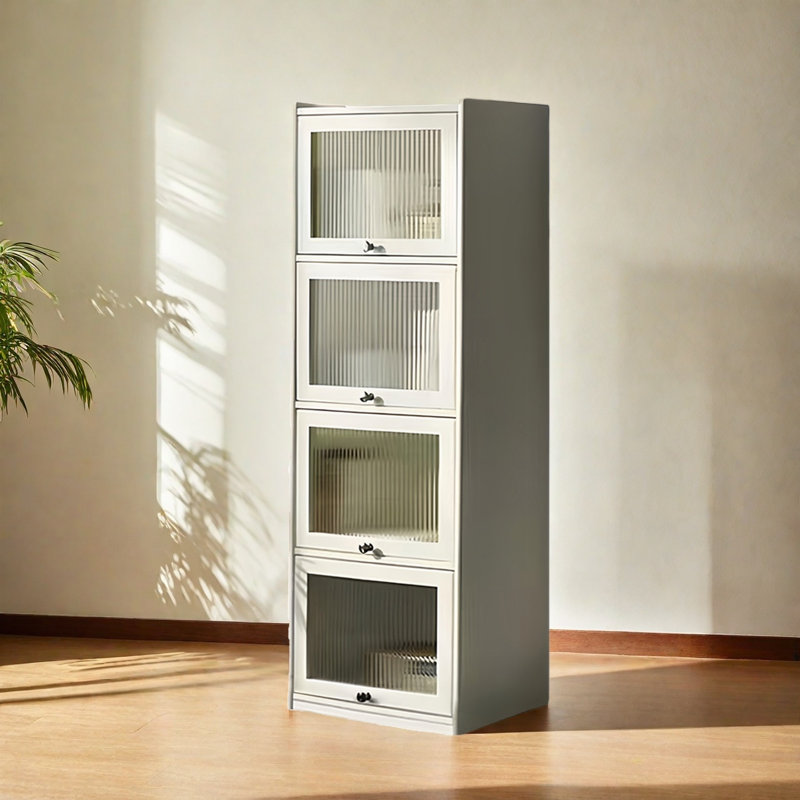 Fleischer, (4 tablettes) H 59 po x l 14,5 po x P 15,3 po, Blanc