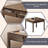High-Grade Solid Rubber Wood Brown Fully Automatic Mahjong & Dining Table for Chinese Rules