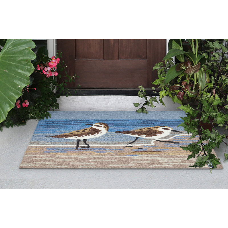 Tapis de cuisine Tasoula Frontporch Sandpipers, Rectangle 1 pi 8 po x 2 pi 6 po