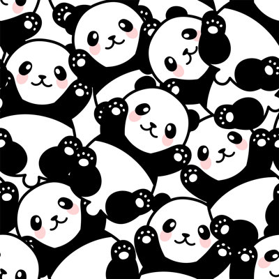 Moxie Panda - Wrapped Canvas Print