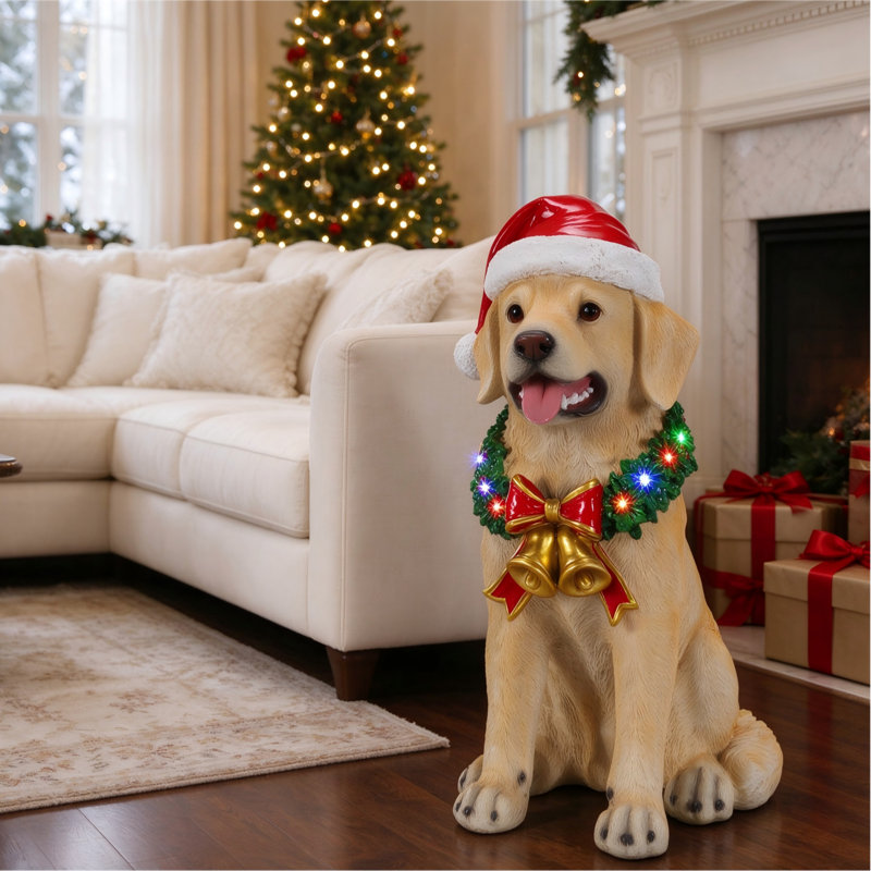 Christmas LED Lights Figurine, Beige