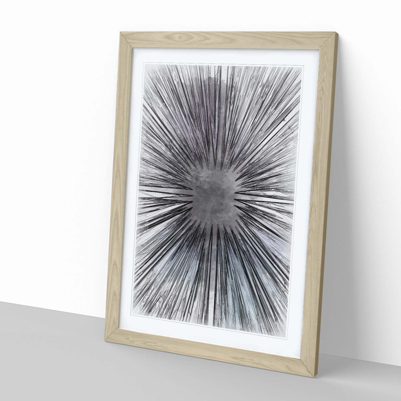 Lost in Space in Abstract - Picture Frame Graphic Art Print, 76cm H x 50cm W x 2cm D, Oak