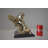 Baggs Man Playing the Violin Bronze Statue, Silver Finish - Size: 12"L x 9"W x 11"H.