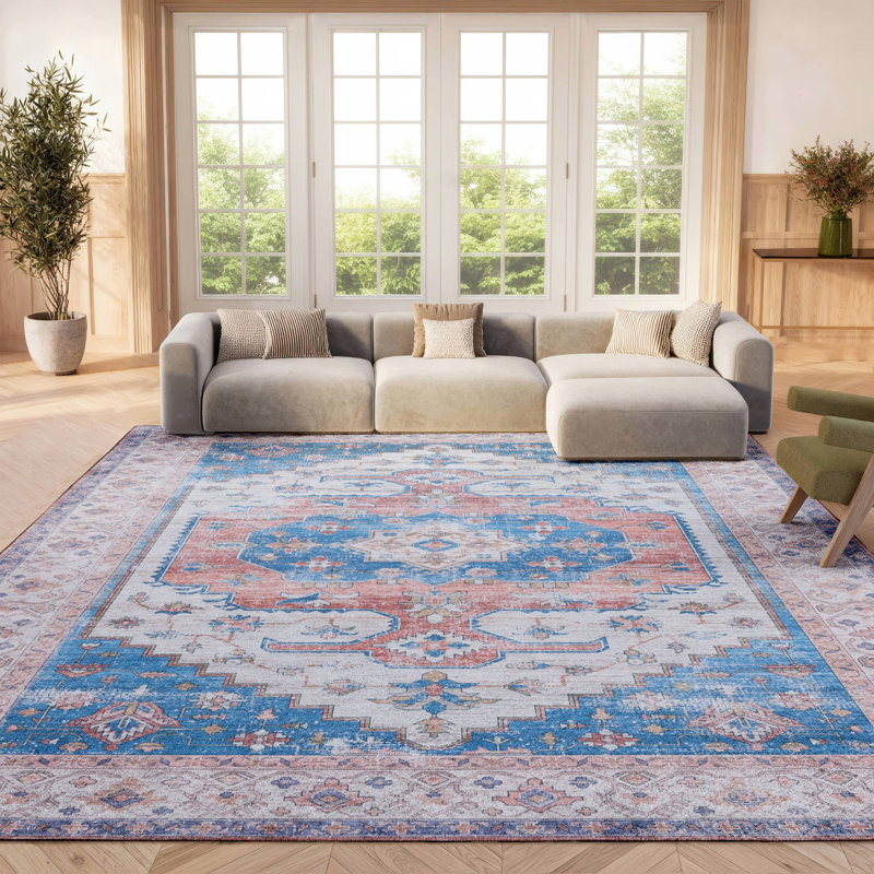 Tucson Performance Machine Washable Oriental Rug, Rectangle 8' x 10'