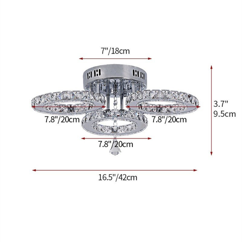 Lulyana LED Semi Flush Mount