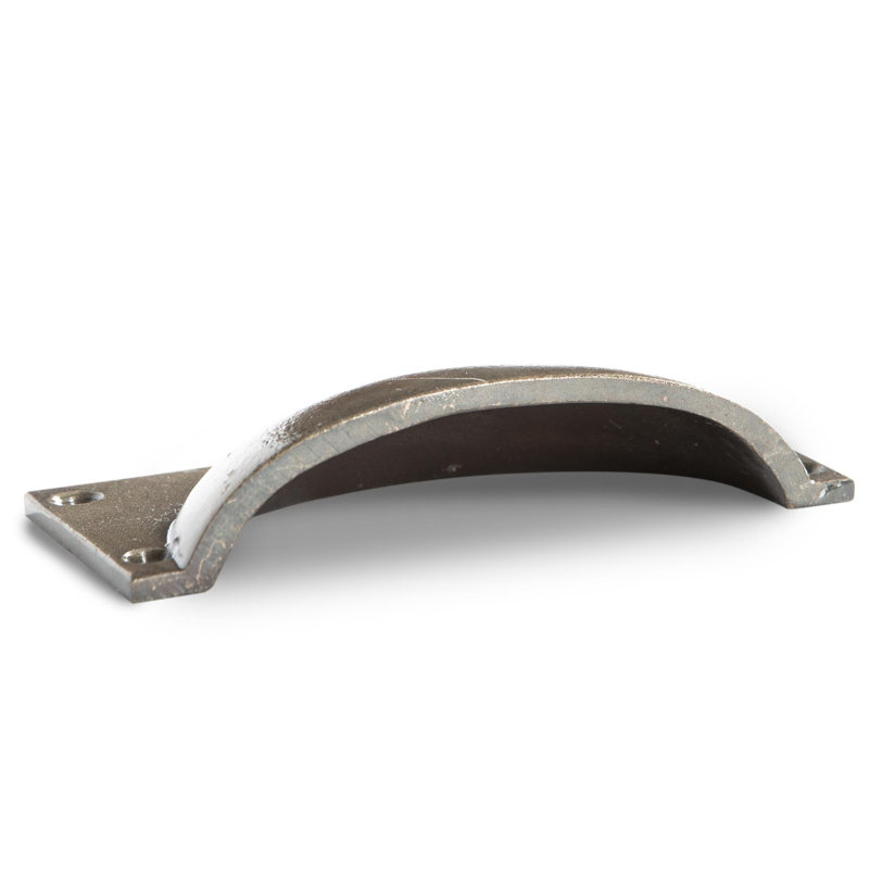 Hammer & Tongs - Rectangular Cabinet Cup Handle - W105mm x H50mm - Brass