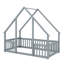Lit pour maison en bois avec clôture de sécurité Montessori-556050043