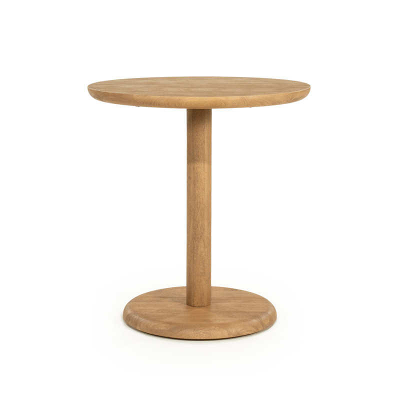 Florent Round Solid Wood Dining Table, Natural