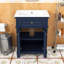 Meuble-lavabo de salle de bain avec lavabo, portes à fermeture douce et tablette réglable-920036763