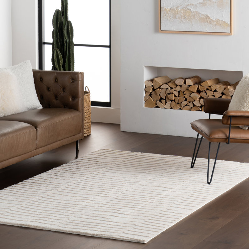 Tapis lavable Nuloom Nivella, Beige, Rectangle 6 pi x 9 pi