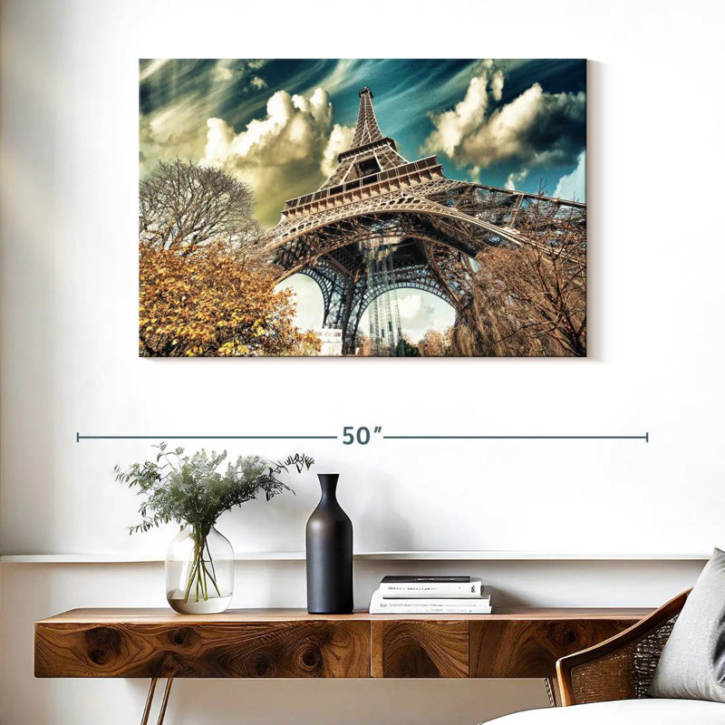 Kavia Eiffel Tower In Winter, 26" H x 39" W
