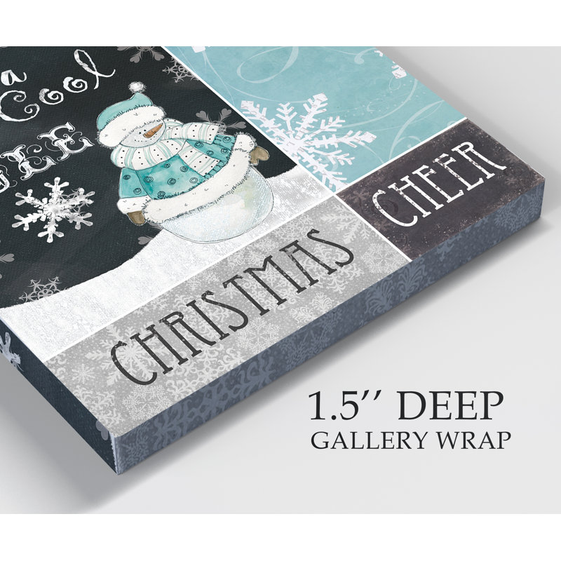 Christmas Cheer - Impression sur toile tendue, H 10 po x l 10 po x P 1,5 po