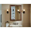 Verdera Recessed or Surface Mount Frameless Medicine Cabinet with 3 Adjustable Shelves-78311900