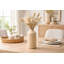 Vase de table en bois brun clair 8 "Aligi