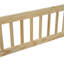 Lit simple en bois en forme de maison avec clôture, garde-corps, naturel-1327427430-1327427431