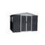 Abri de jardin extérieur 12 pi x 10 pi Apex toit gris avec 4 fenêtres et cadre en alliage d'aluminium-123513319