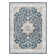 Floral Blue Non-Slip Washable Area Rug