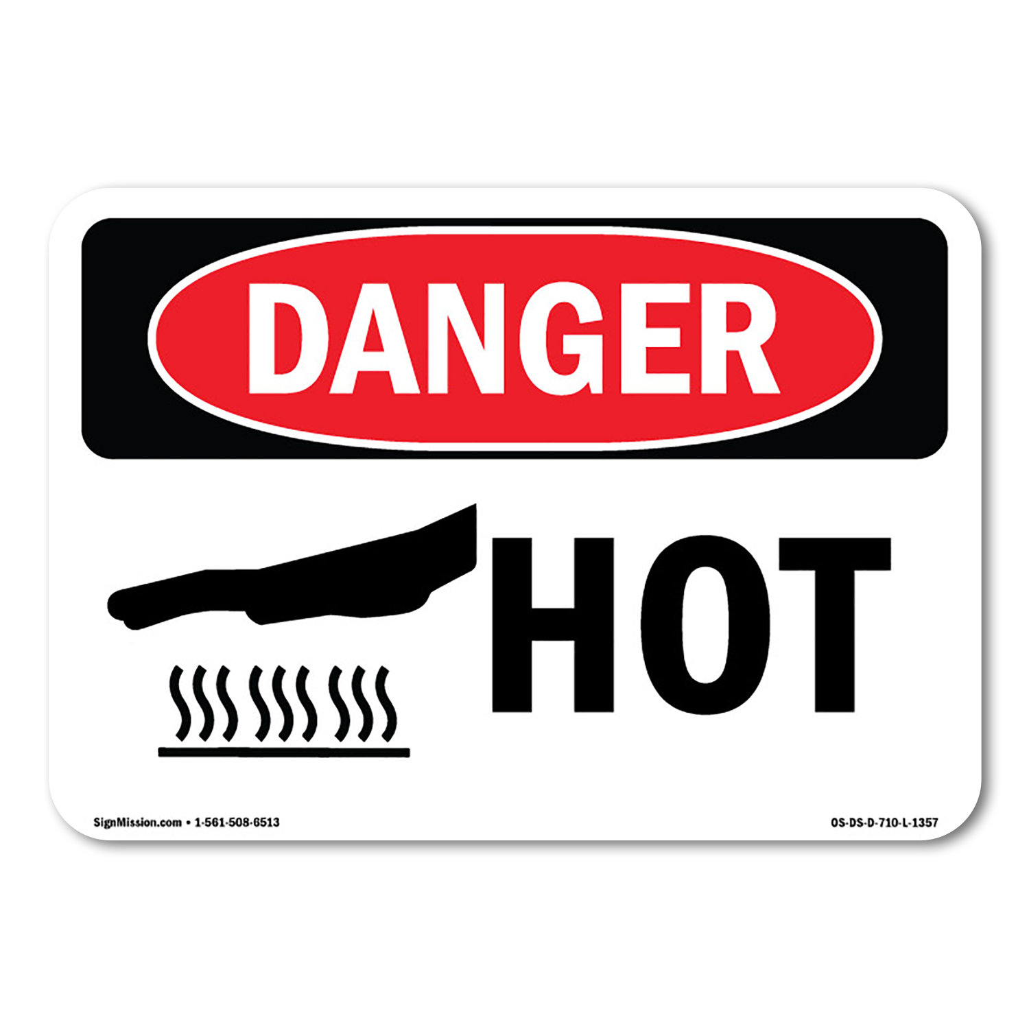 SignMission Hot Decal Set of 10 5