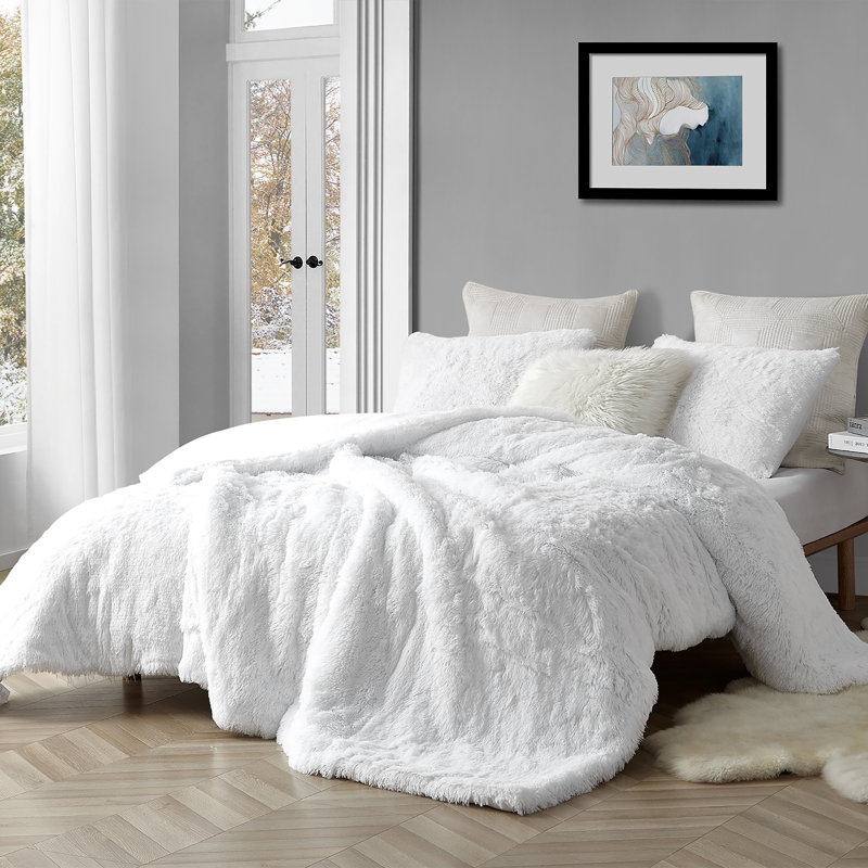 Are You Kidding Polyester Comforter, Queen Comforter, White