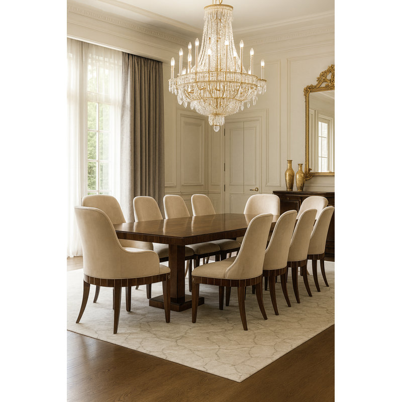 40.5" H 8-piece Upholstered Dining Chair Set