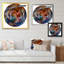 Cercle coloré liquide Flow II - impression moderne sur bois-710068105-710068119